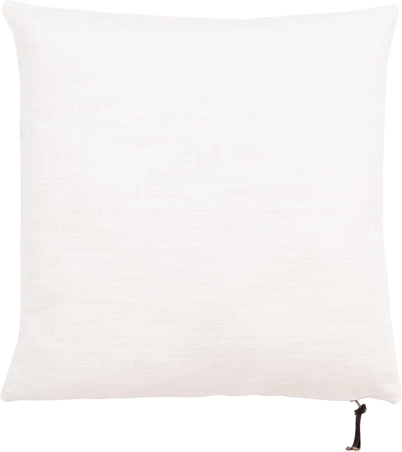 SAFAVIEH Idalena Solid Pillow, 18" x 18", White