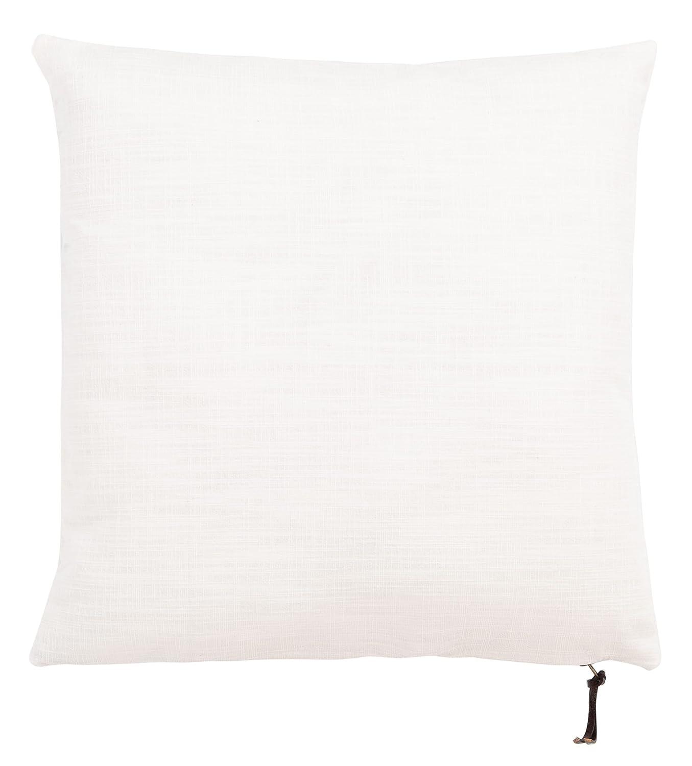 SAFAVIEH Idalena Solid Pillow, 18" x 18", White