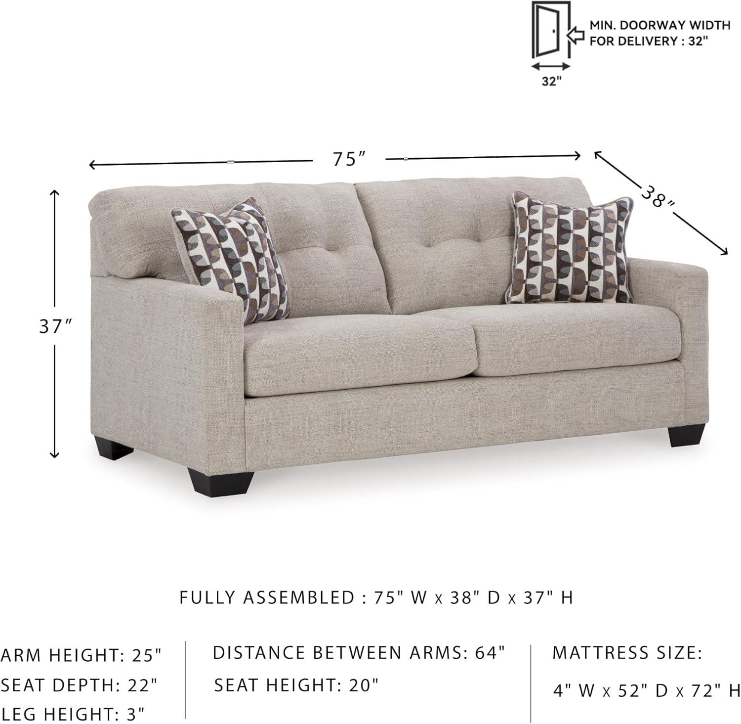 Signature Design by Ashley Mahoney Pebble Full Sofa Sleeper