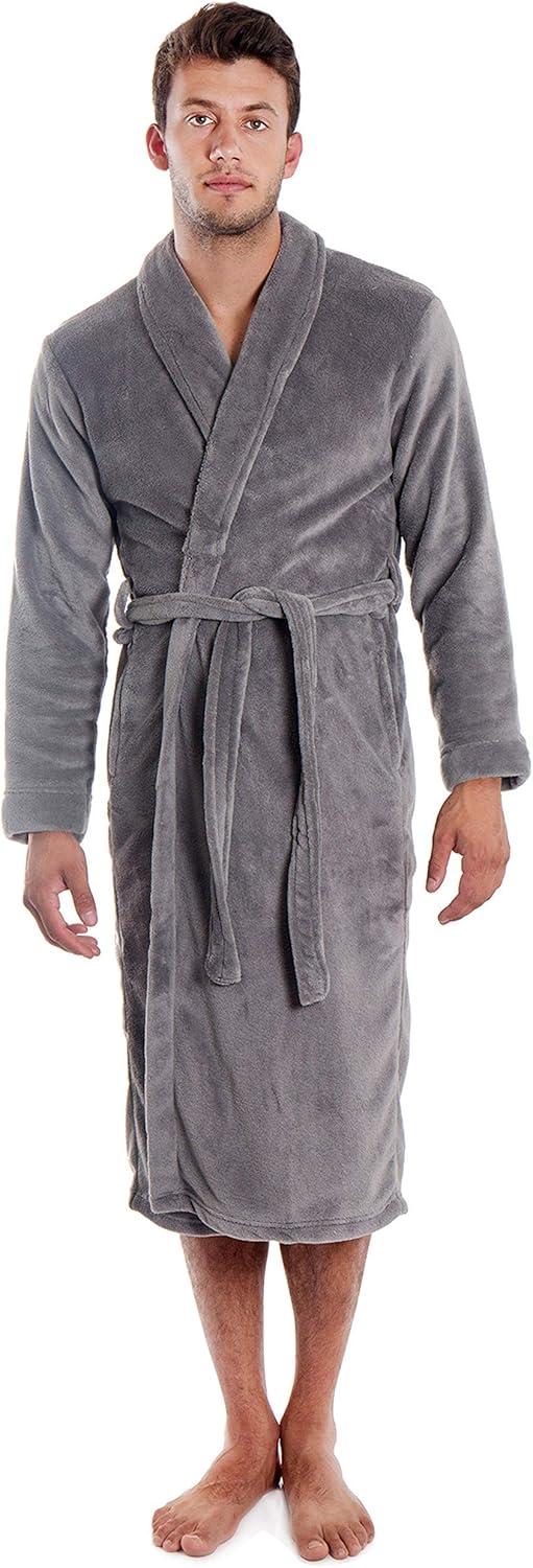 Simplicity New Plush Long Sleeve Pockets Nightgown Bath Robe