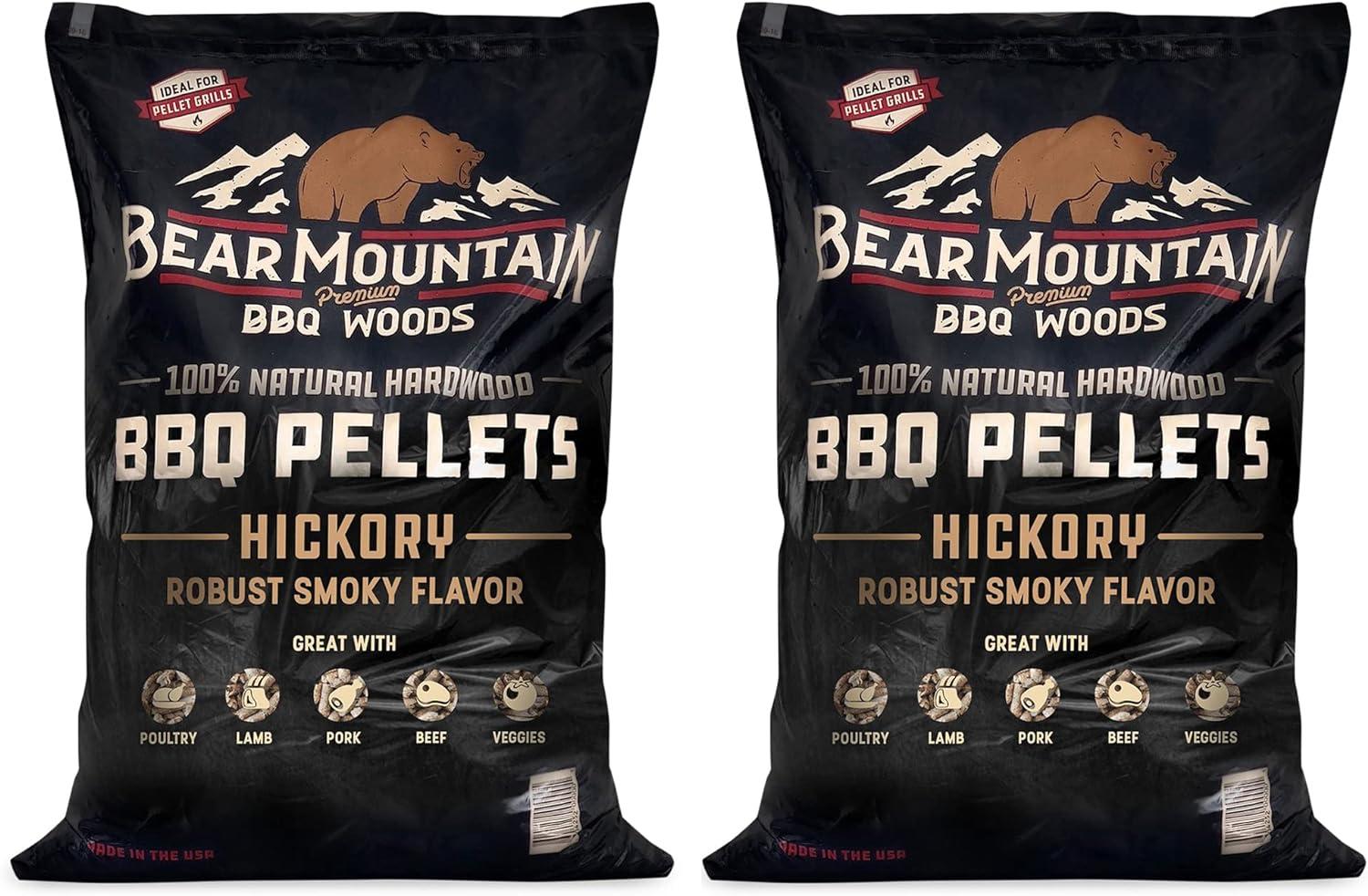 Bear Mountain BBQ Bear Mountain BBQ All-Natural Hardwood Hickory Smoker Pellets