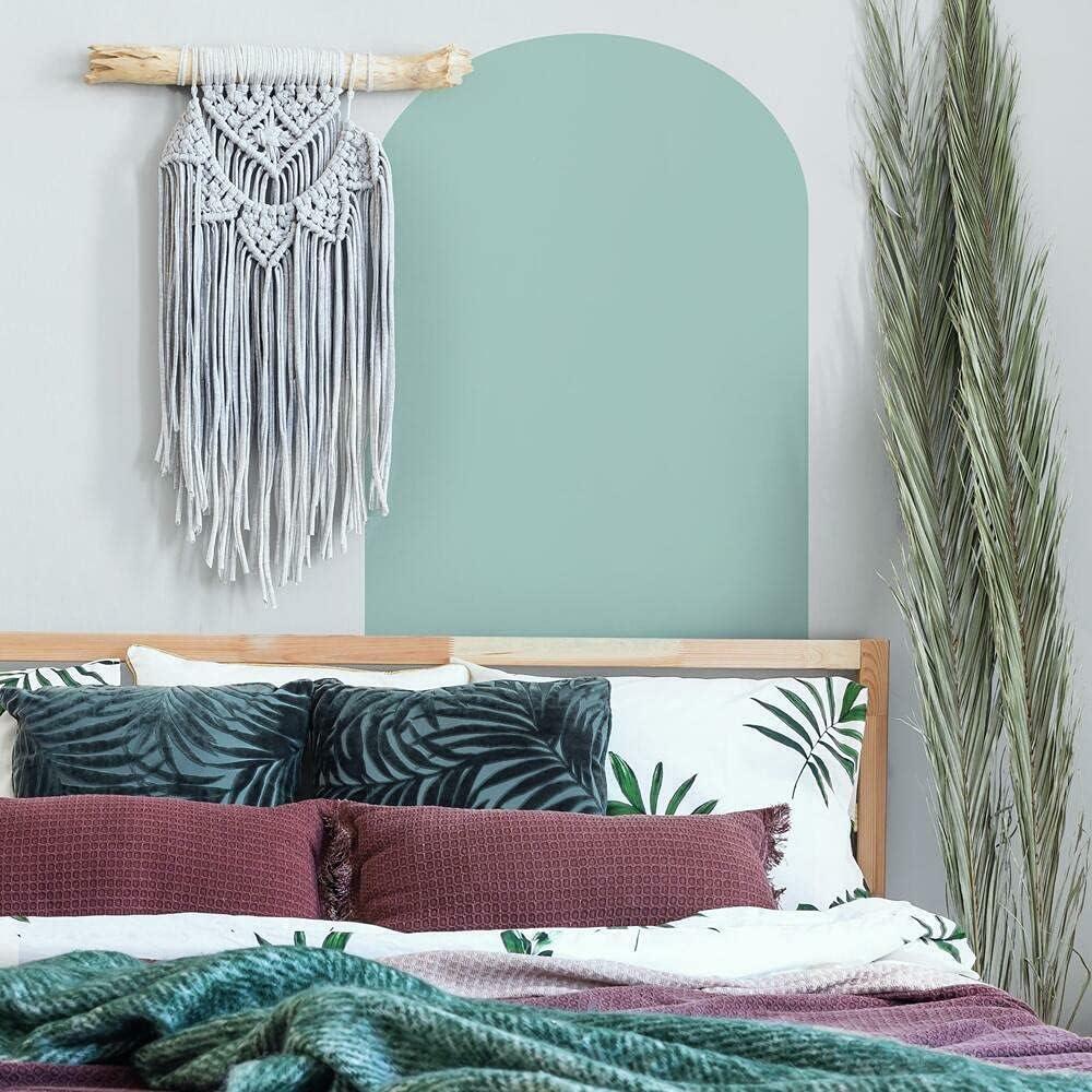 RoomMates XL Arch Peel and Stick Wall Decal Gray: Vinyl Self-Adhesive Arched Wall Sticker, 36.5" x 26.125"