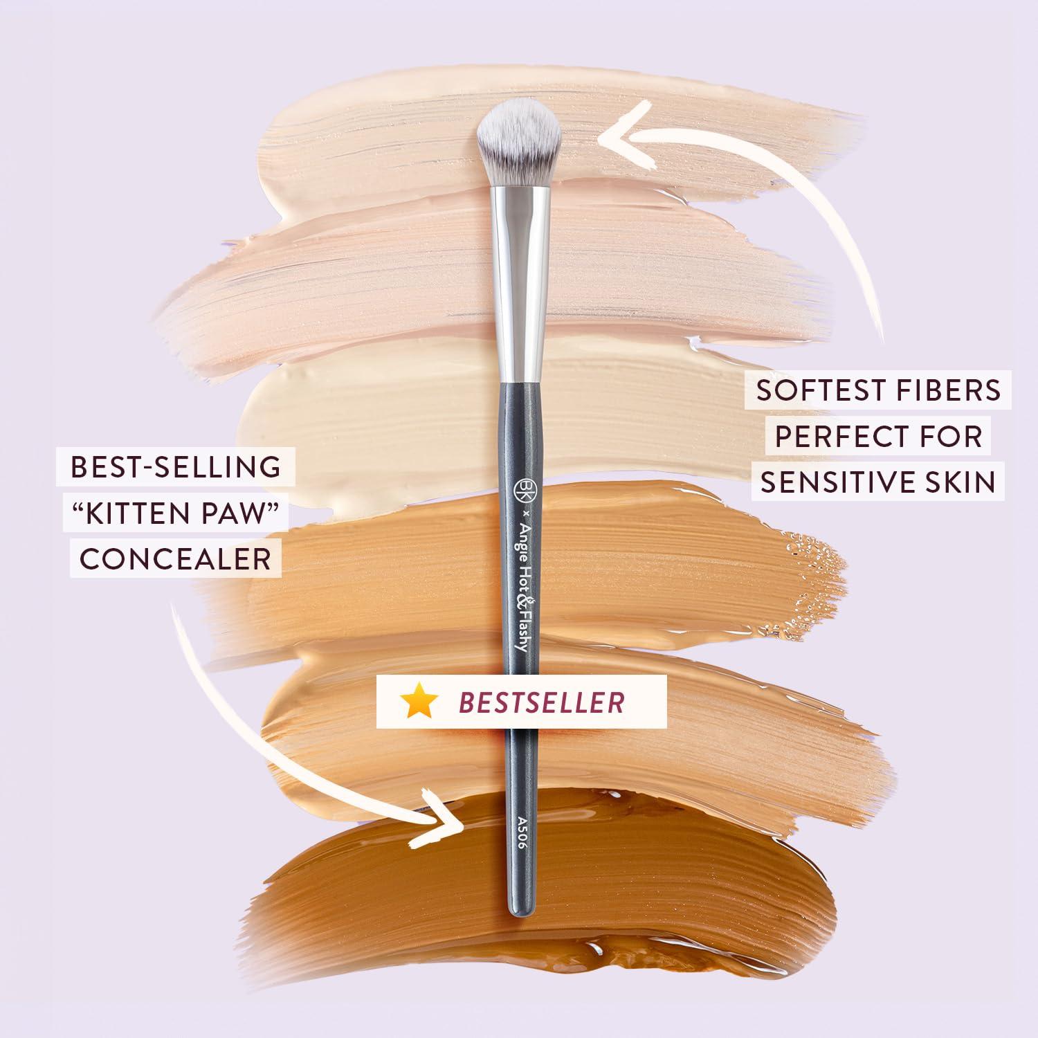 #BK# Makeup Brush-Angie Hot & Flashy A506 Concealer-Viral "Kitten's Paw" Facial Brush-Present Concealer and Repair-Makeup Brush