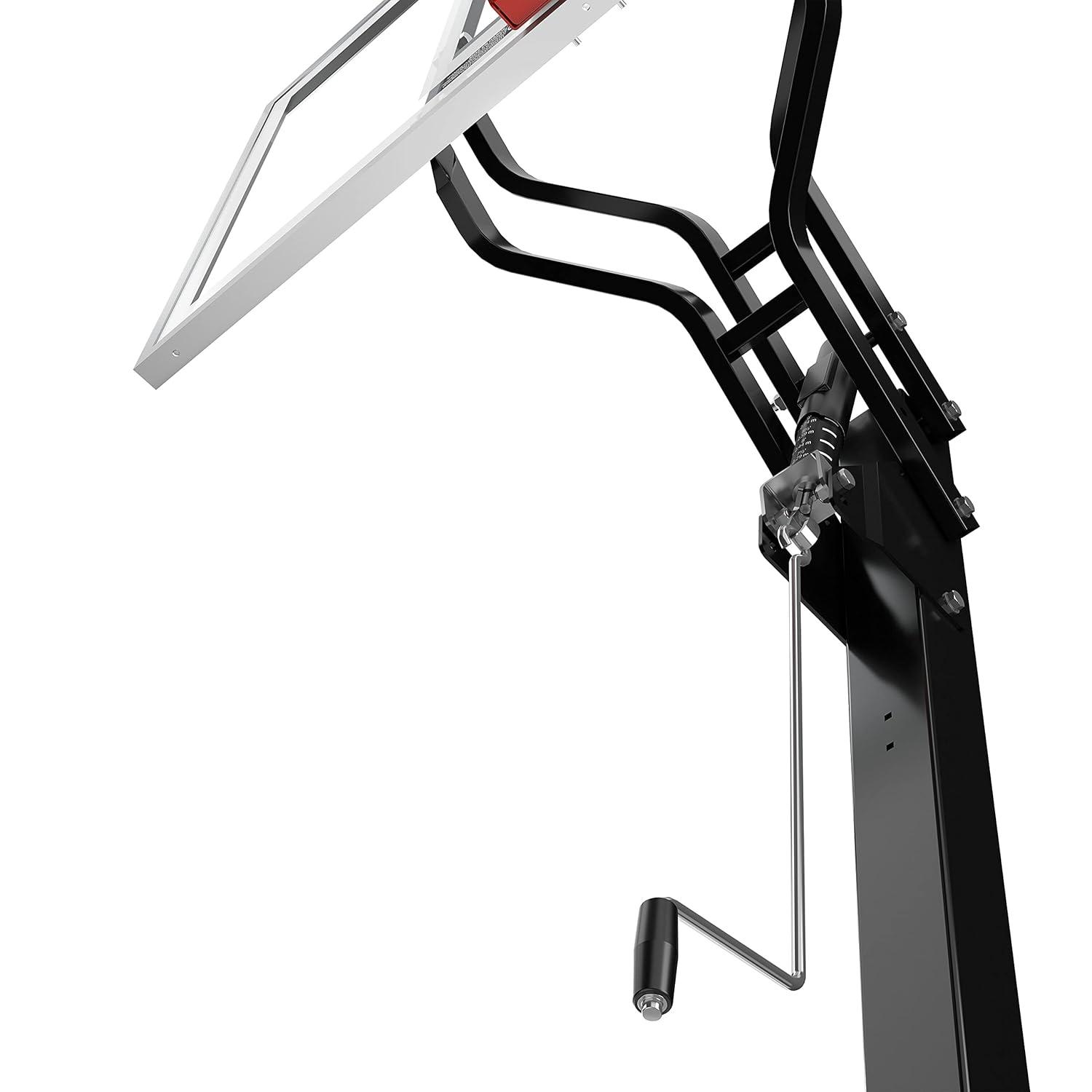 Spalding 60 In. Tempered Glass U-Turn® In Ground Basketball Systems Hoop