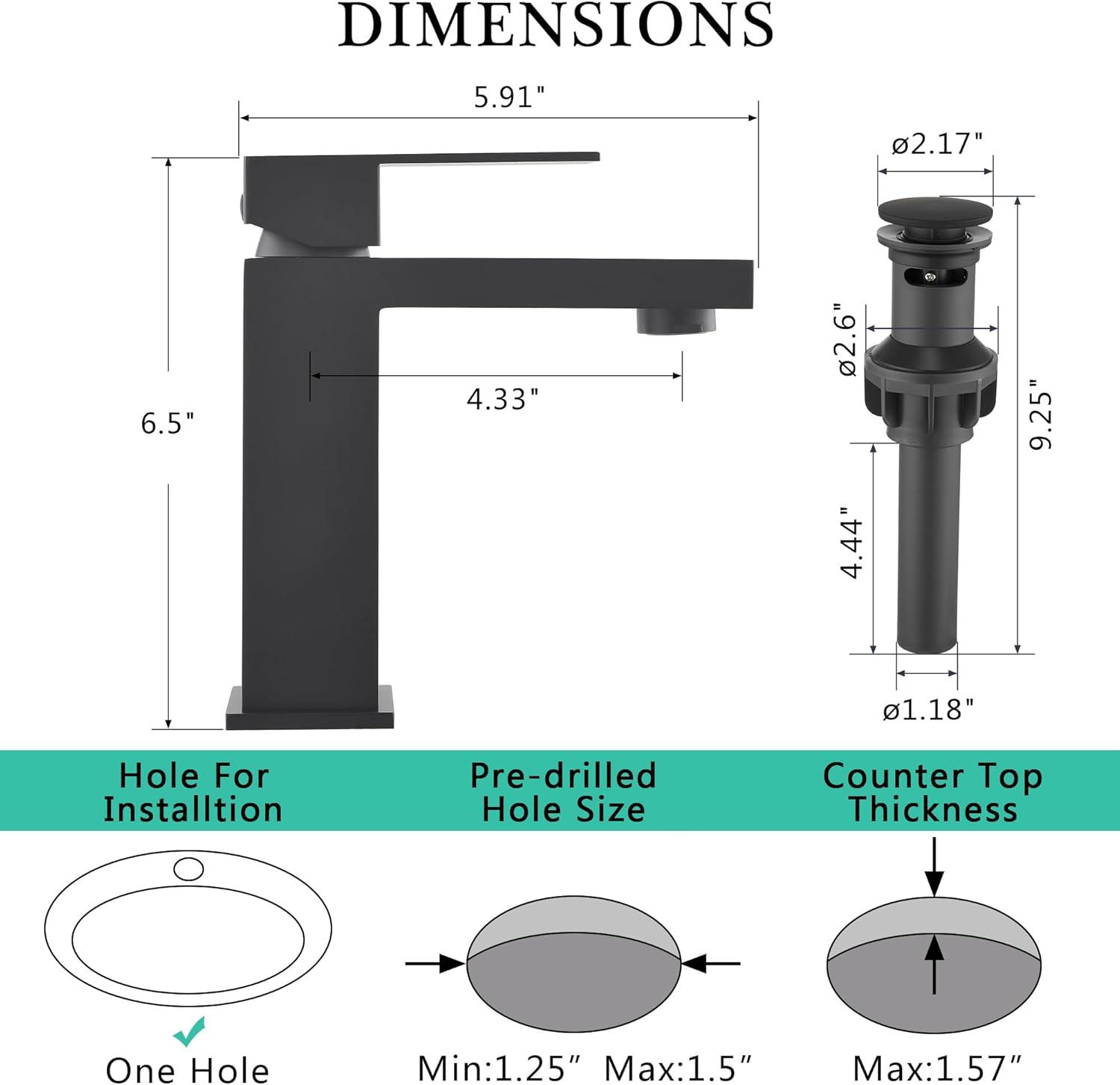 Gold Vessel Sink Faucet, Brushed Gold Tall Single Handle Bathroom Vessel Sink Faucet 1 Hole, Modern Stainless Steel Restroom Vanity Faucet with Metal Pop Up Drain and Water Supply Hose
