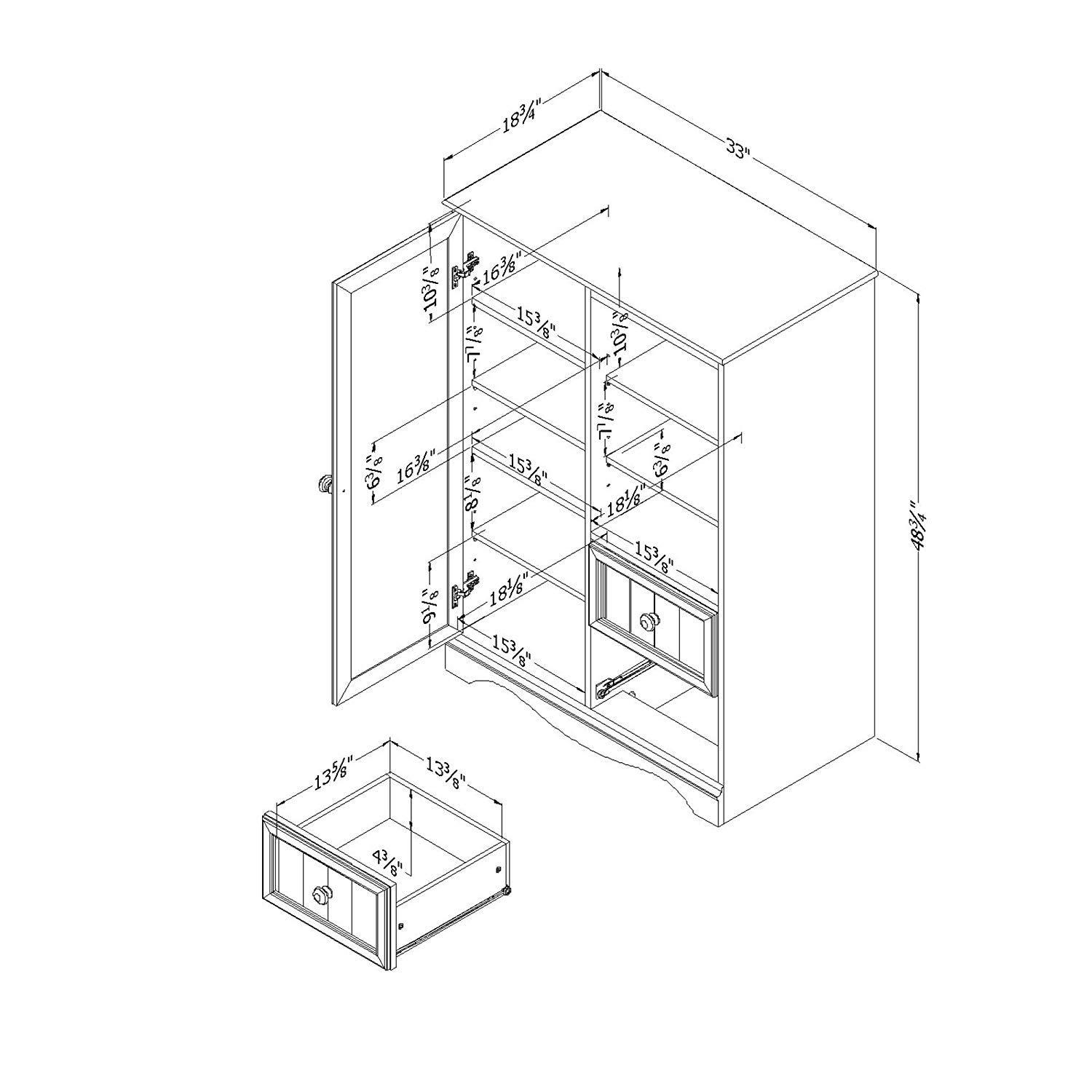 Savannah 33'' Wide Kids Armoire