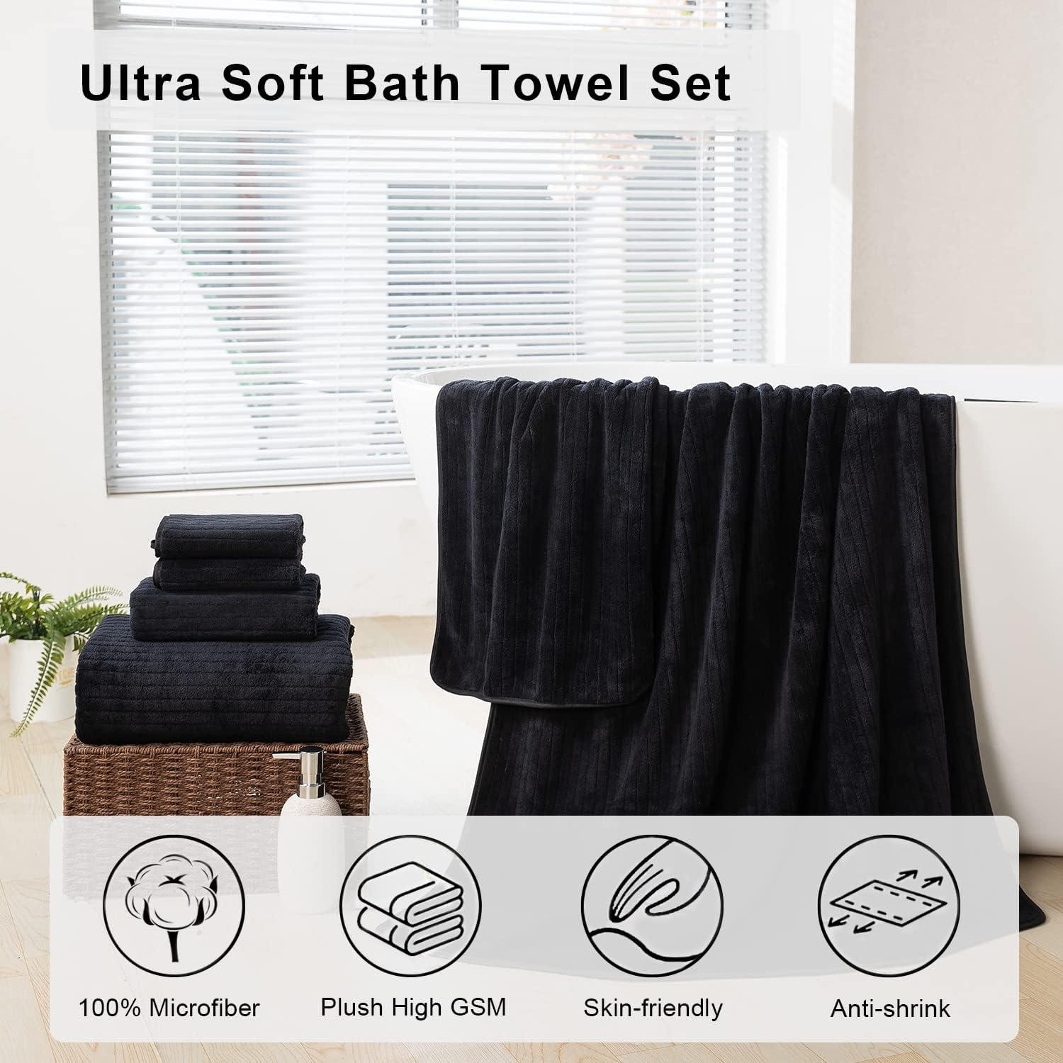 Madison Park Signature 800GSM Ultra-Soft 100% Cotton Absorbent Towel Set
