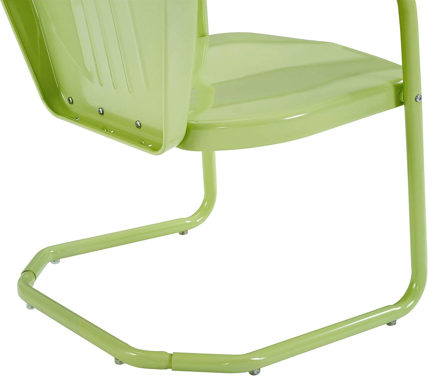 Key Lime Retro Metal Outdoor Lounge Chair