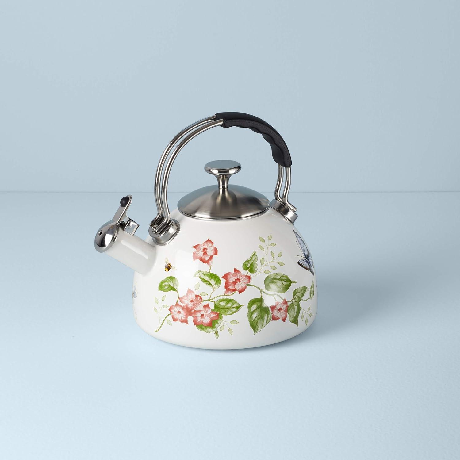 Lenox Butterfly Meadow Tea Kettle, Floral