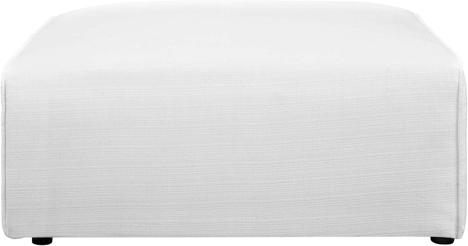 Modway Mingle Fabric Ottoman in White