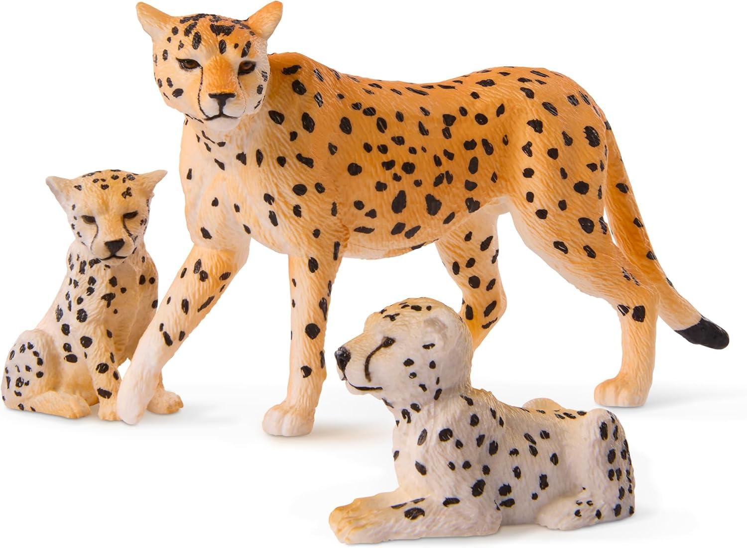 Terra by Battat Cheetah Family Action Figure Set, 4 Pieces