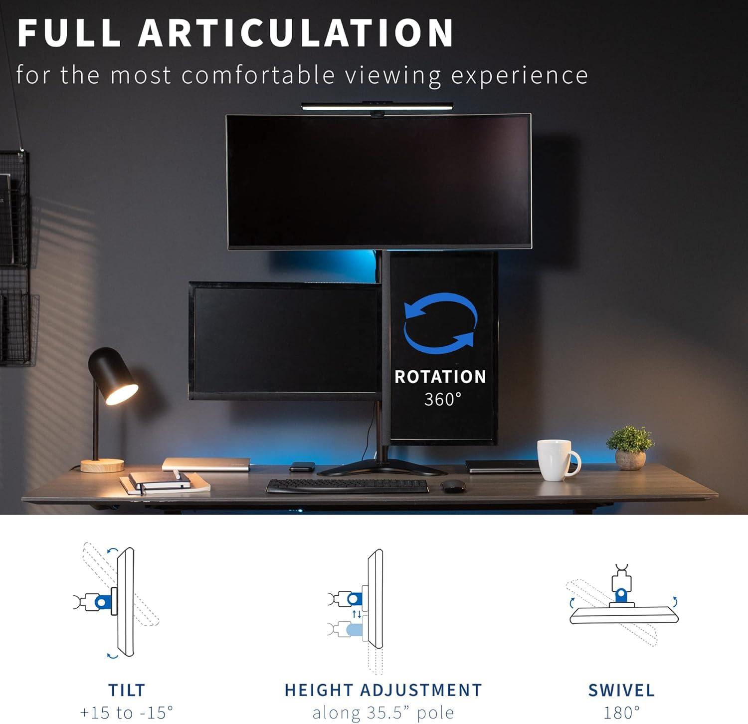 Triple Monitor Desk Stand