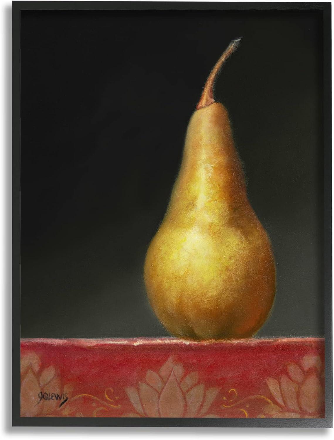 " Traditional Pear Still Life " by Jhenna Quinn Lewis Painting Print