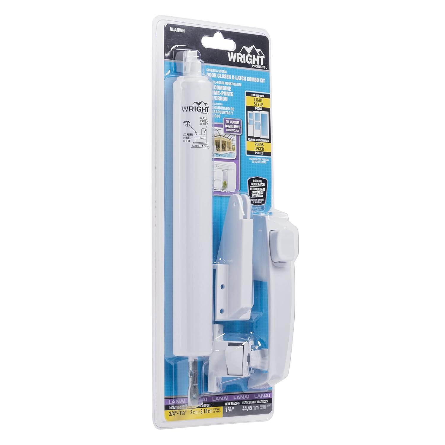 Wright White Steel Lanai Door Repair Kit 1 pk