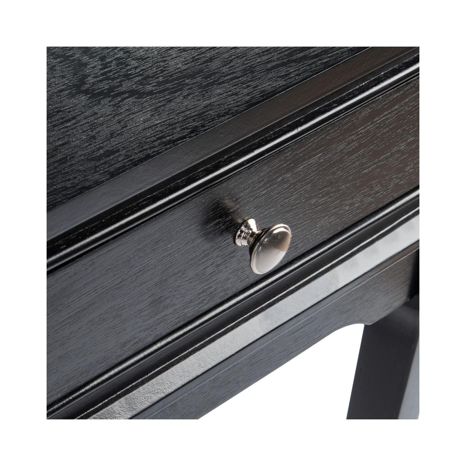 Opal 1 Drawer Accent Table - ACC5719B - Black - Safavieh