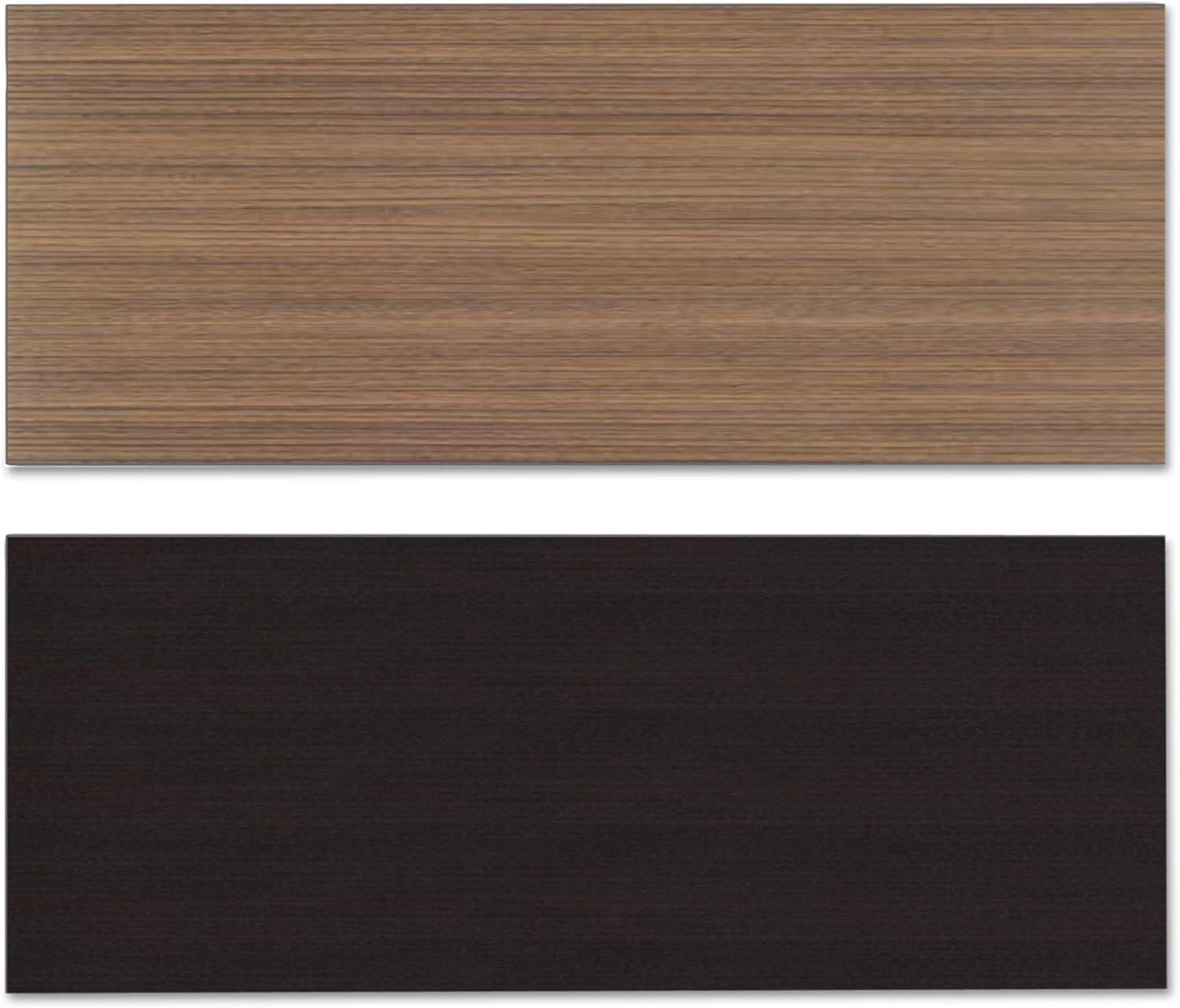 Reversible Espresso and Walnut Laminate Rectangular Table Top