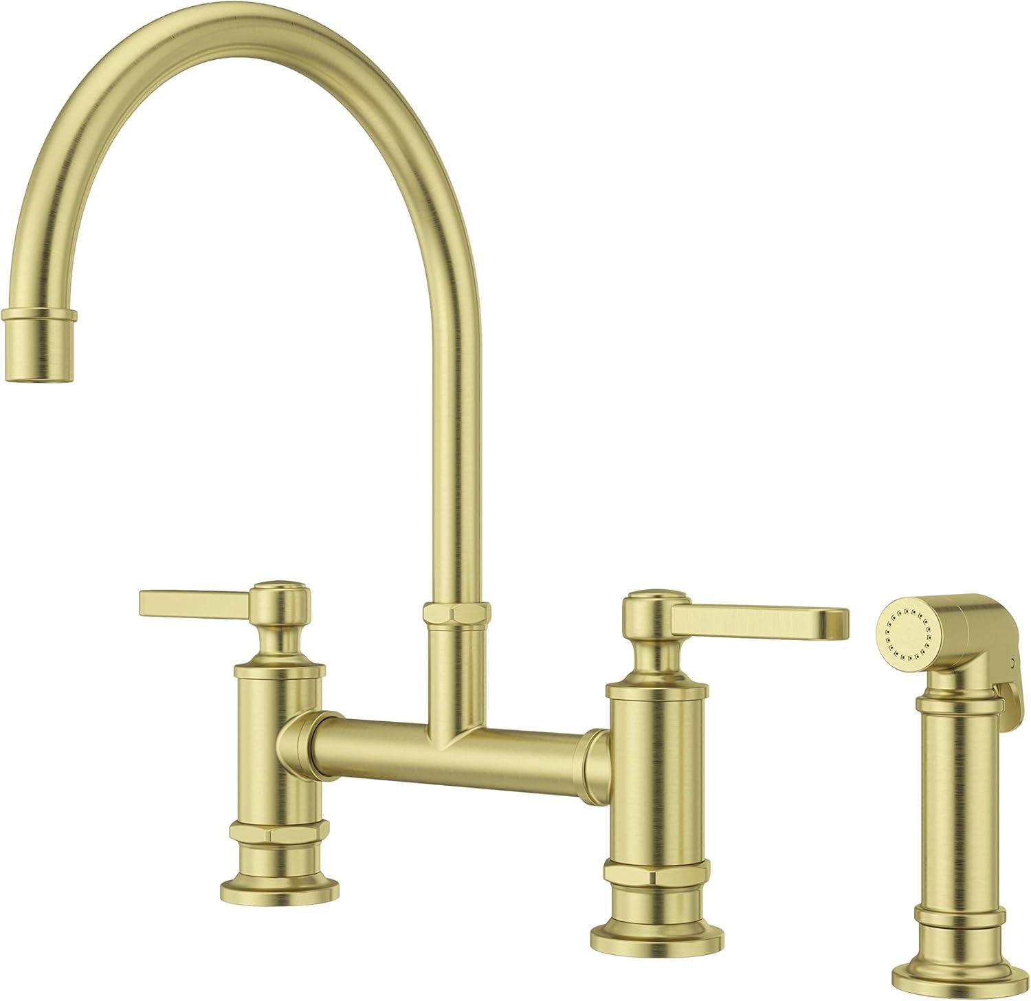 Port Haven Kitchen Bridge Faucet with Side Spray