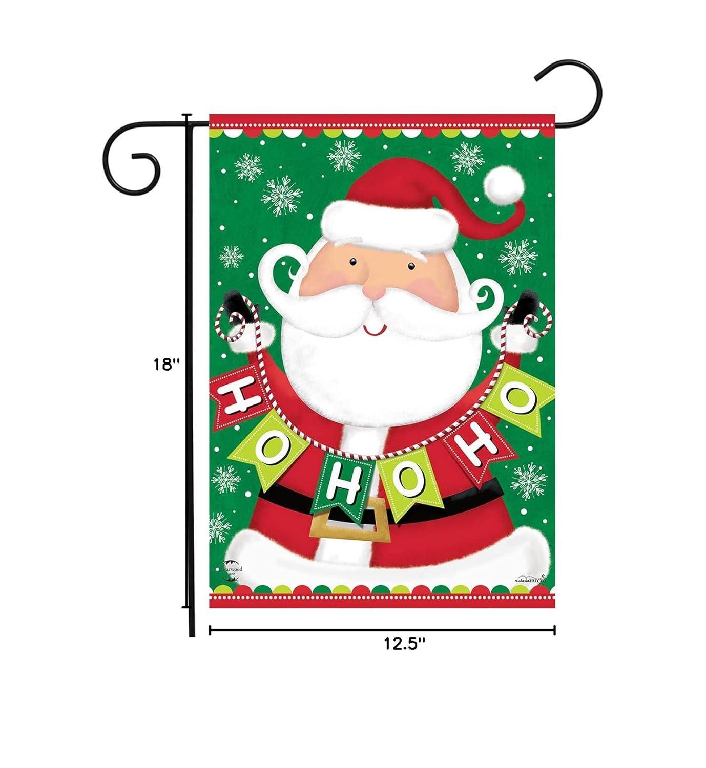 Briarwood Lane Santa Ho Ho Ho Christmas Garden Flag Holiday 12.5"