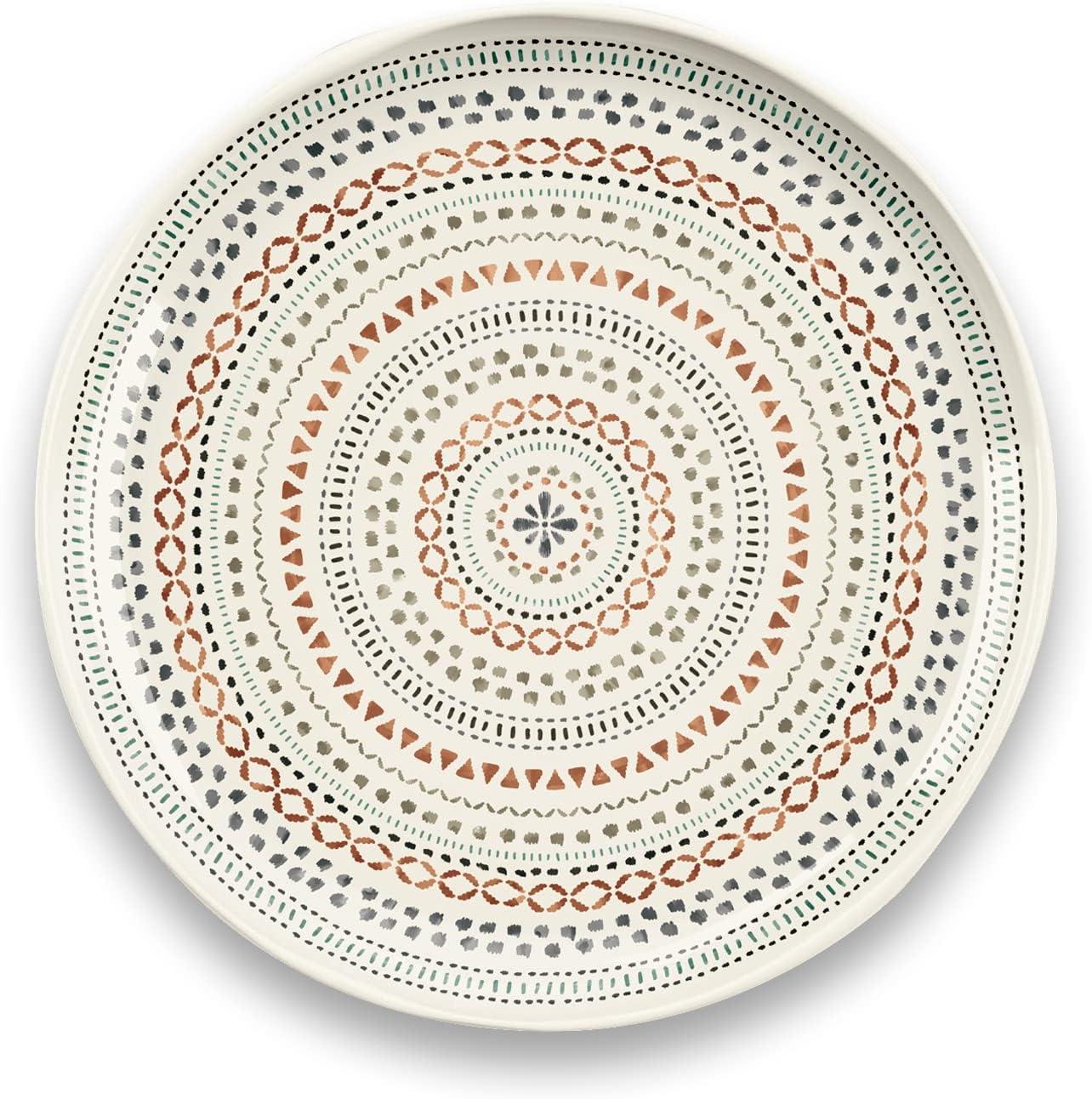 Rora Desert Mandala Planta 10.5" Melamine Dinner Plate