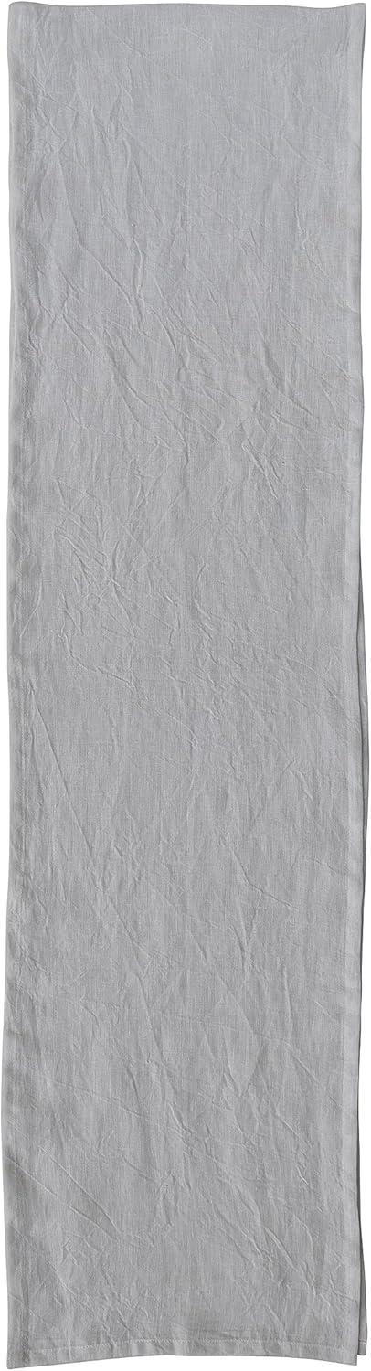 Ivory Stonewashed Linen 108-Inch Table Runner