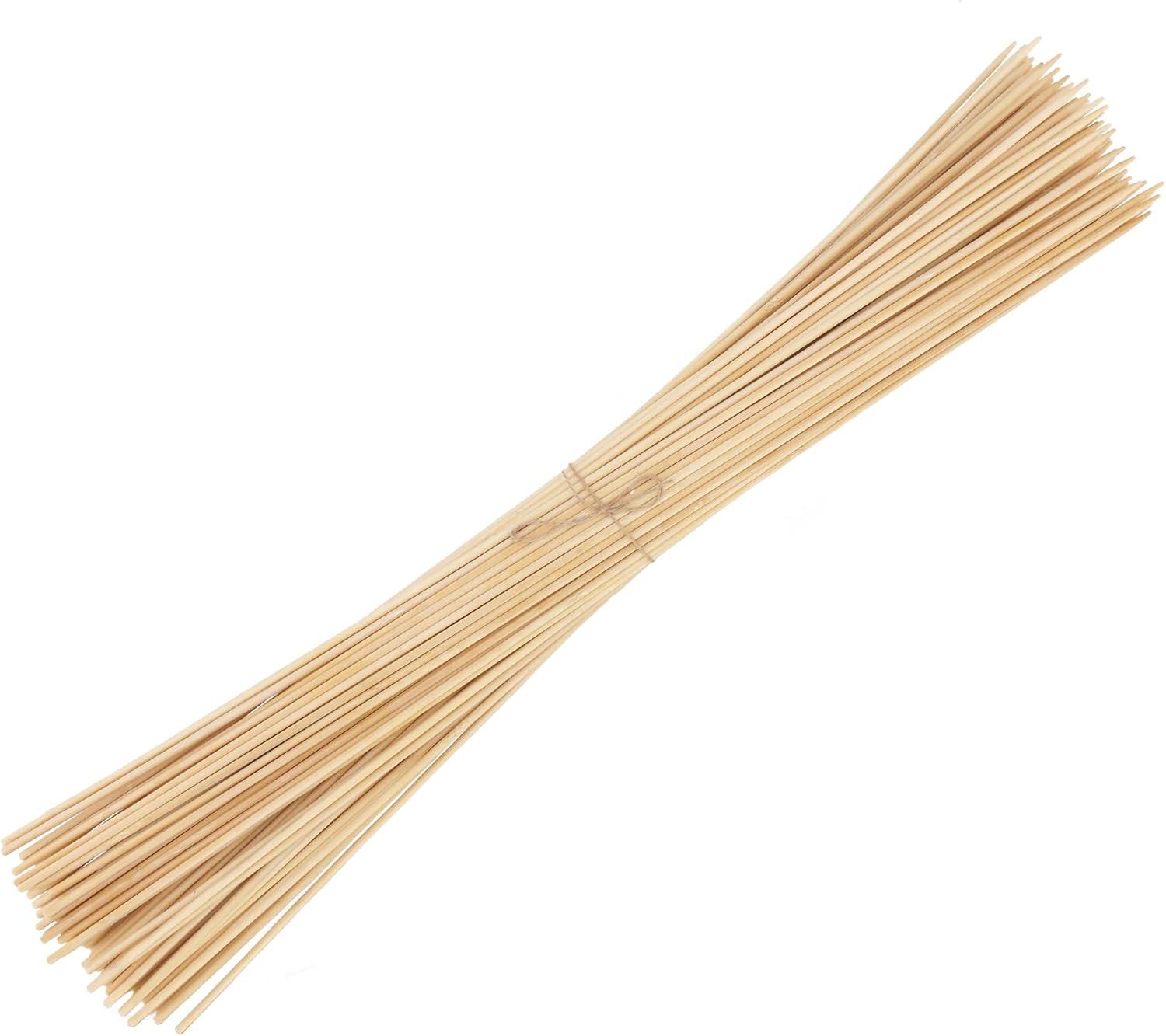BambooMN 5mm Semi-Point Multipurpose Bonfire Roasting Bamboo Skewers - 24" (61cm) - 1,000 Pieces