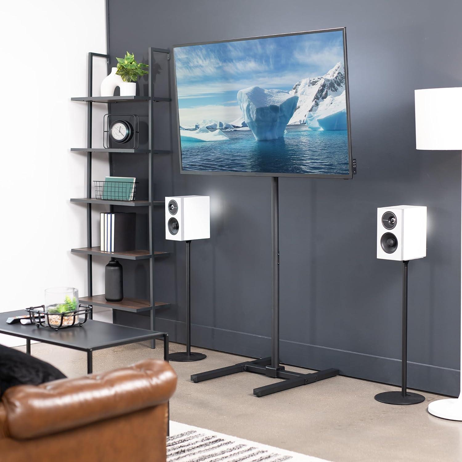 Extra Tall Black TV Floor Stand for 13" to 50" Screens