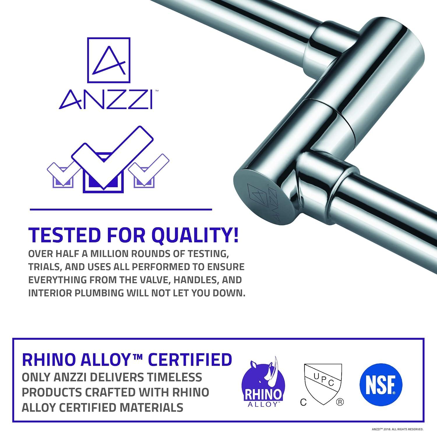 ANZZI ANZZI Braccia Series 24" Wall Mounted Pot Filler With Accessories KF-AZ258CH