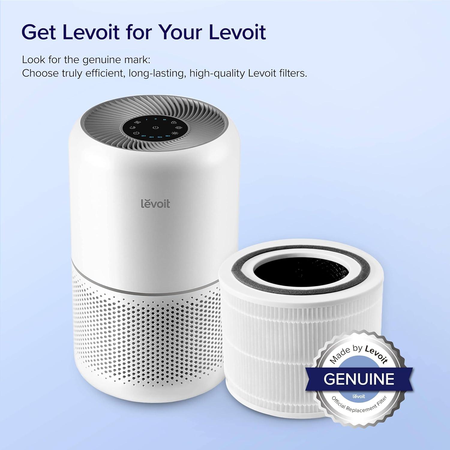 Levoit Replacement Filter for VortexAir: Compatible with Levoit Air Purifiers, Captures Pet Dander, Dust, Pollen, Mold, Smoke