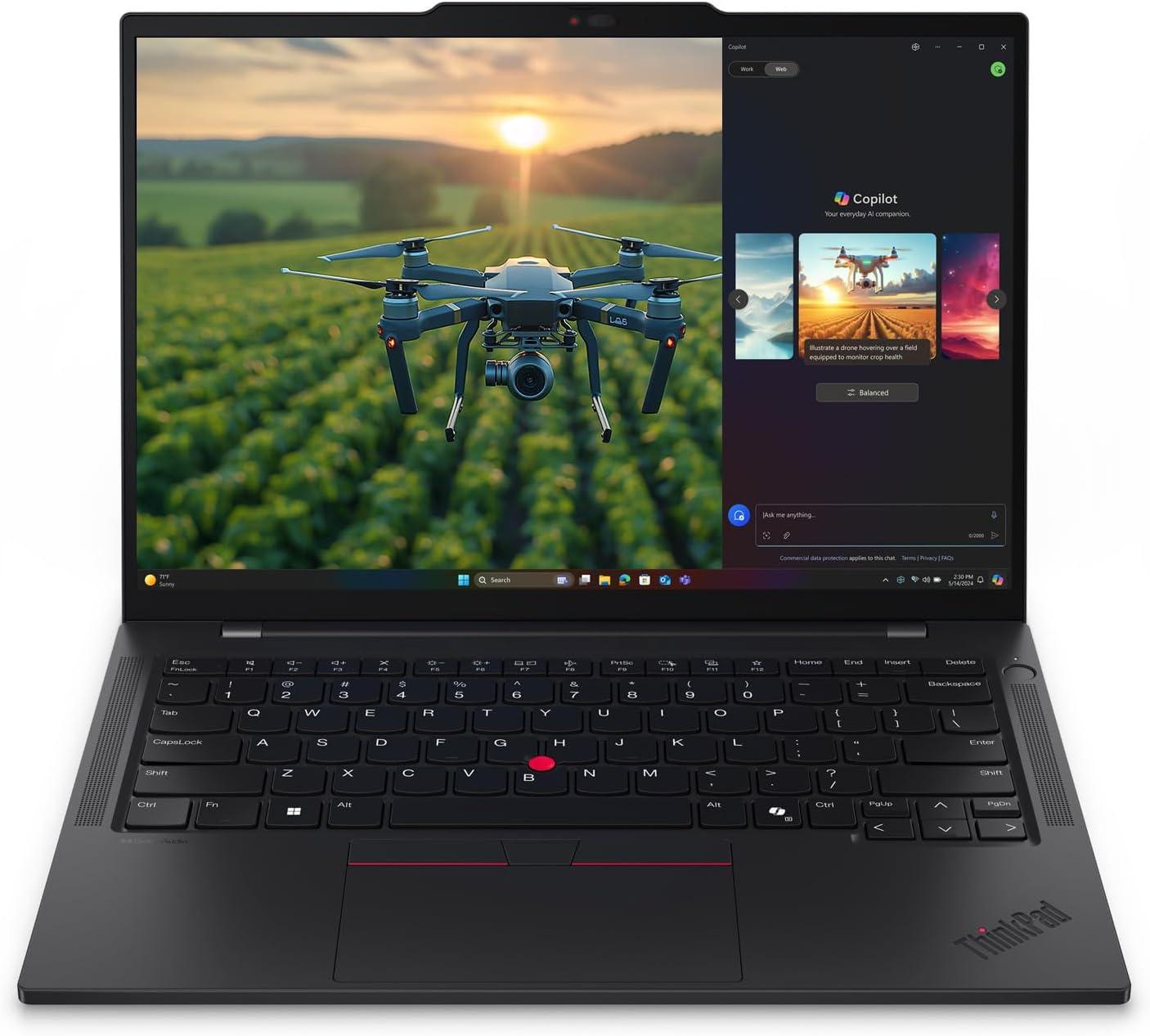 Lenovo Laptops Thinkpad T14S Qualcomm Snapdragon X1E-78-100 32GB Memory 1 TB SSD 14" Windows 11 Pro 21N10000US