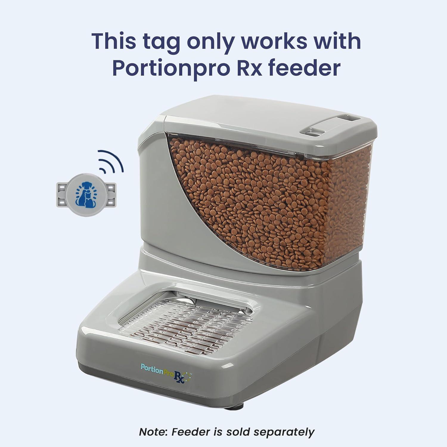 PortionPro Rx Automatic Pet Feeder with Active RFID Technology - Prevents Food Stealing, Perfect for Prescription Diets, Schedules Meals for Multiple Pets (Cats & Dogs)