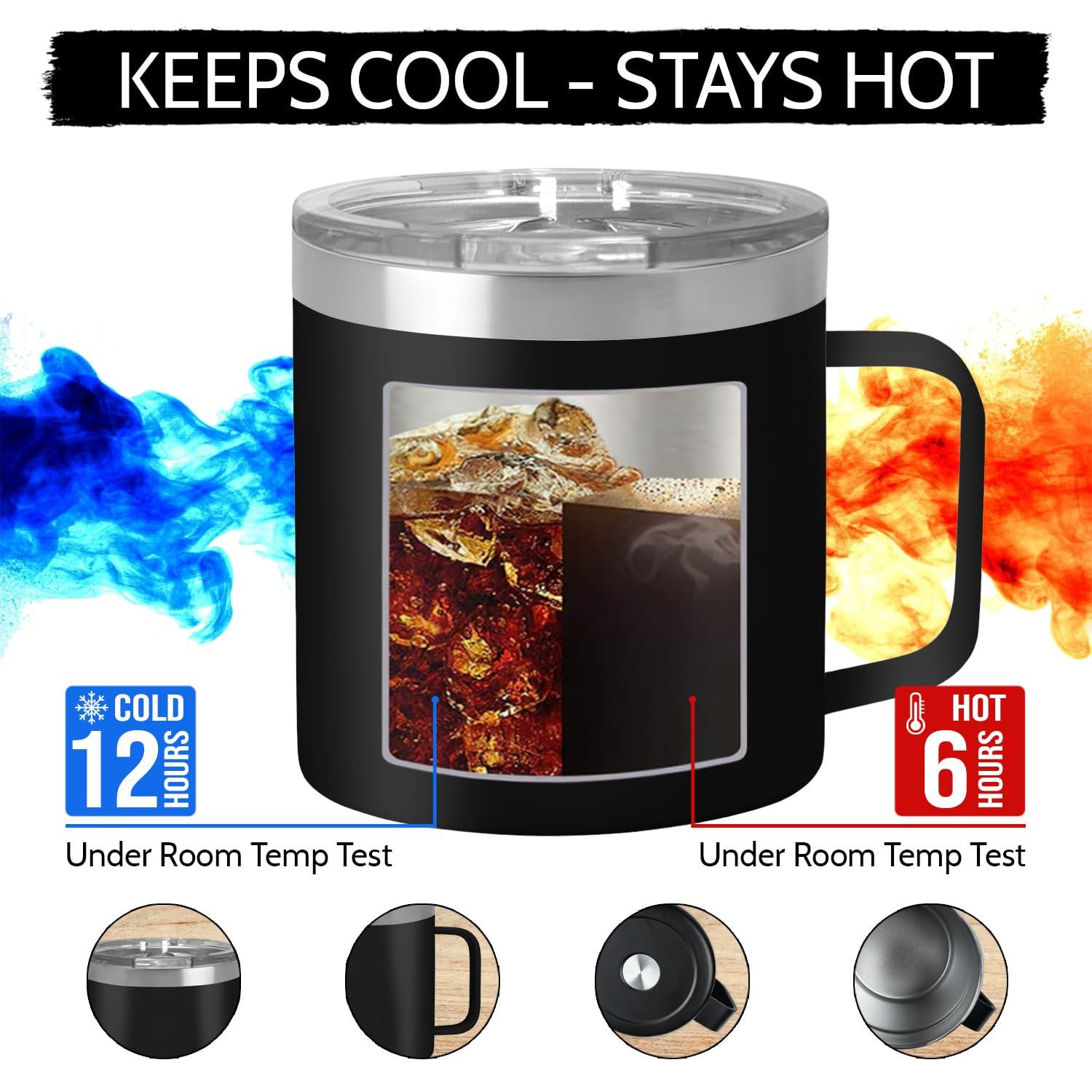 Best Grandpa Gifts for Christmas - 14Oz Grandpa Mug (Black) - You Are Not My Granddaughter -