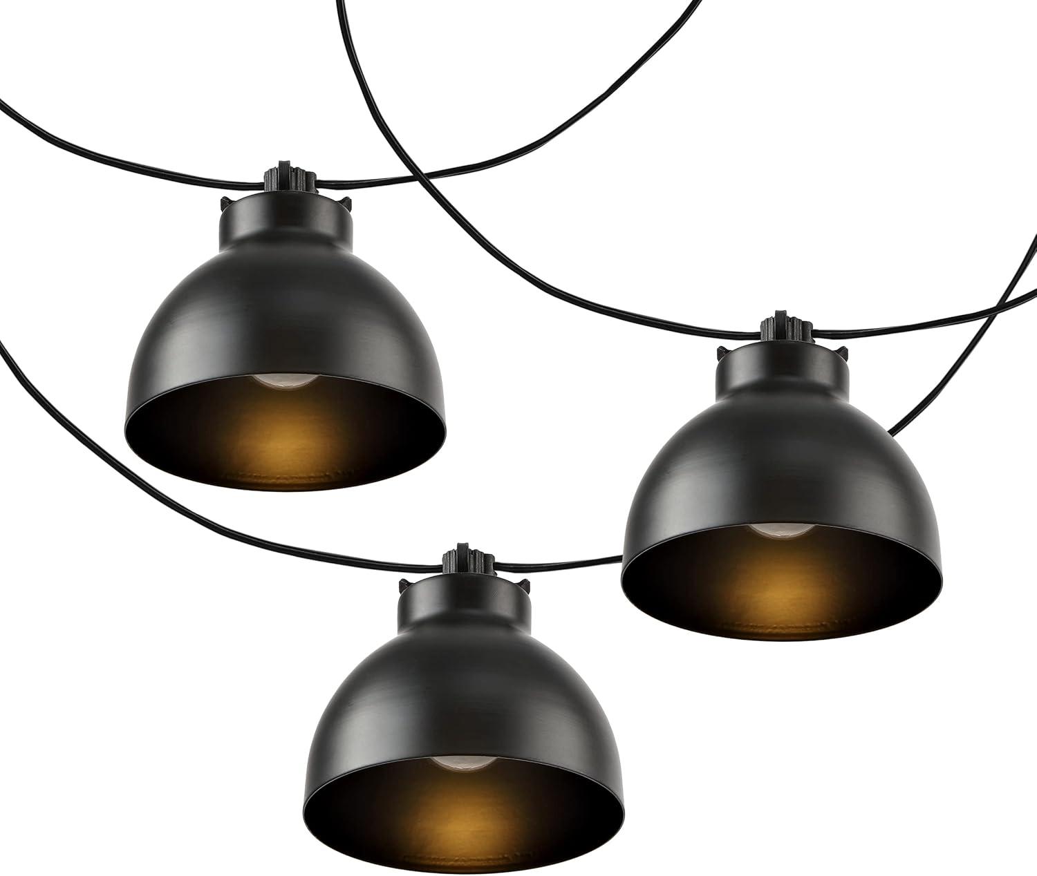 Claudie Black 10-Foot LED Outdoor String Lights