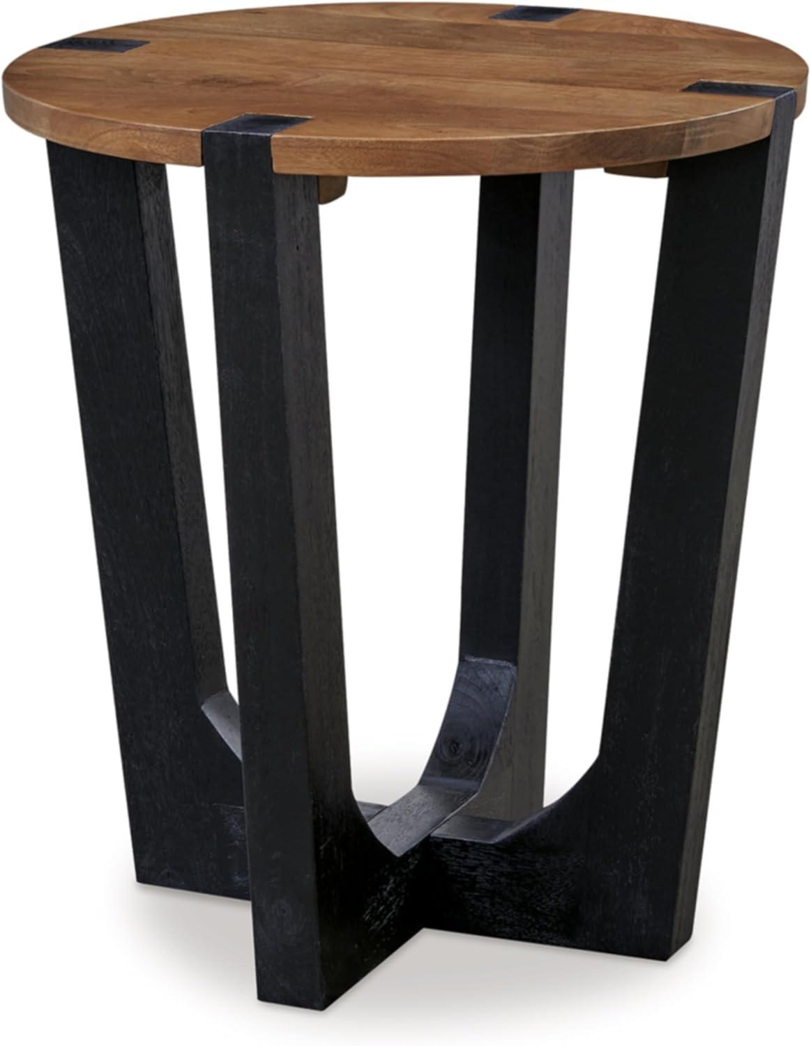 Signature Design by Ashley Hanneforth End Table, Brown & Black