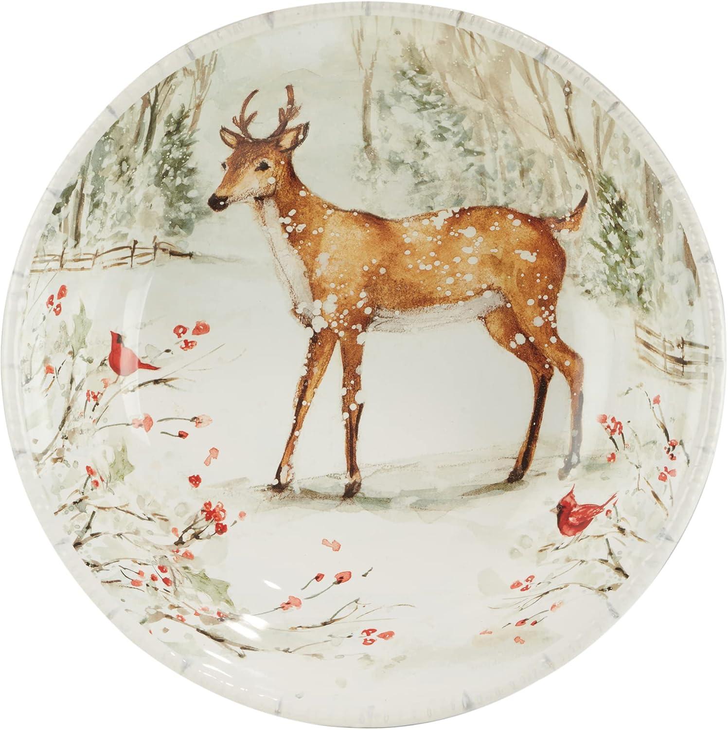 Set of 4 Winter's Walk Dinner Plates - Certified International