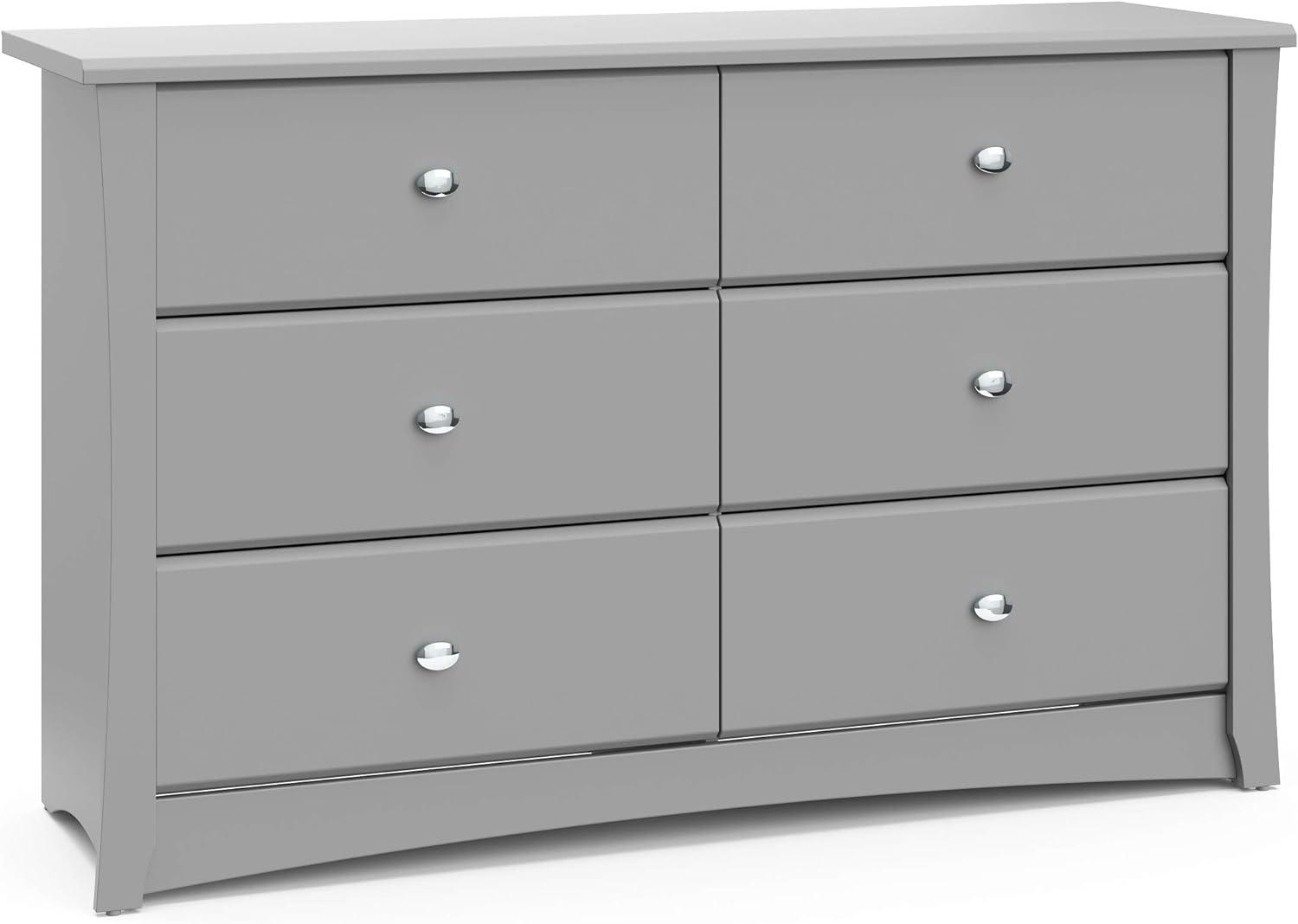 Crescent 6 Drawer Double Dresser