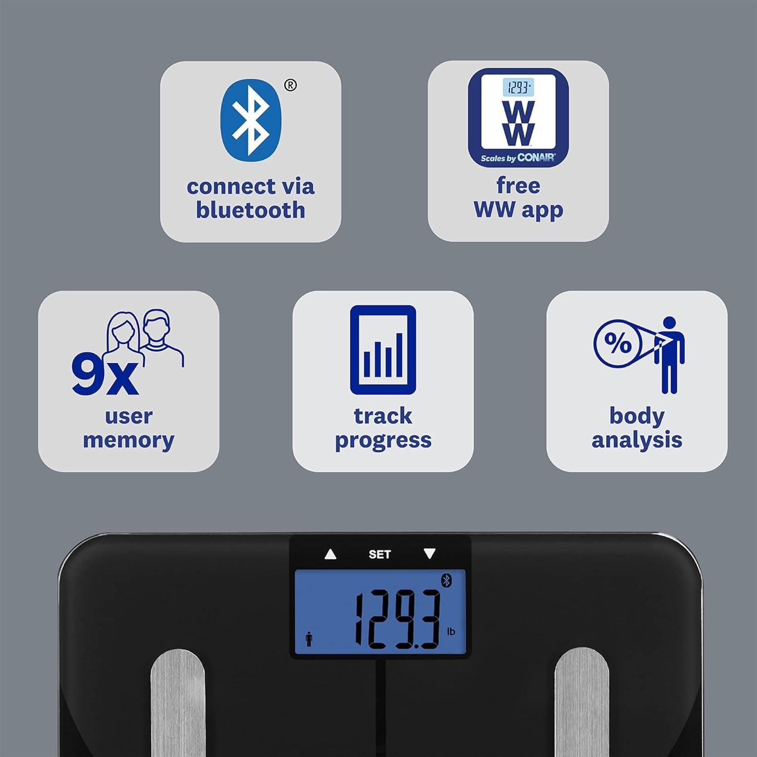 Weight Watchers by Conair Bluetooth Body Analysis Scale