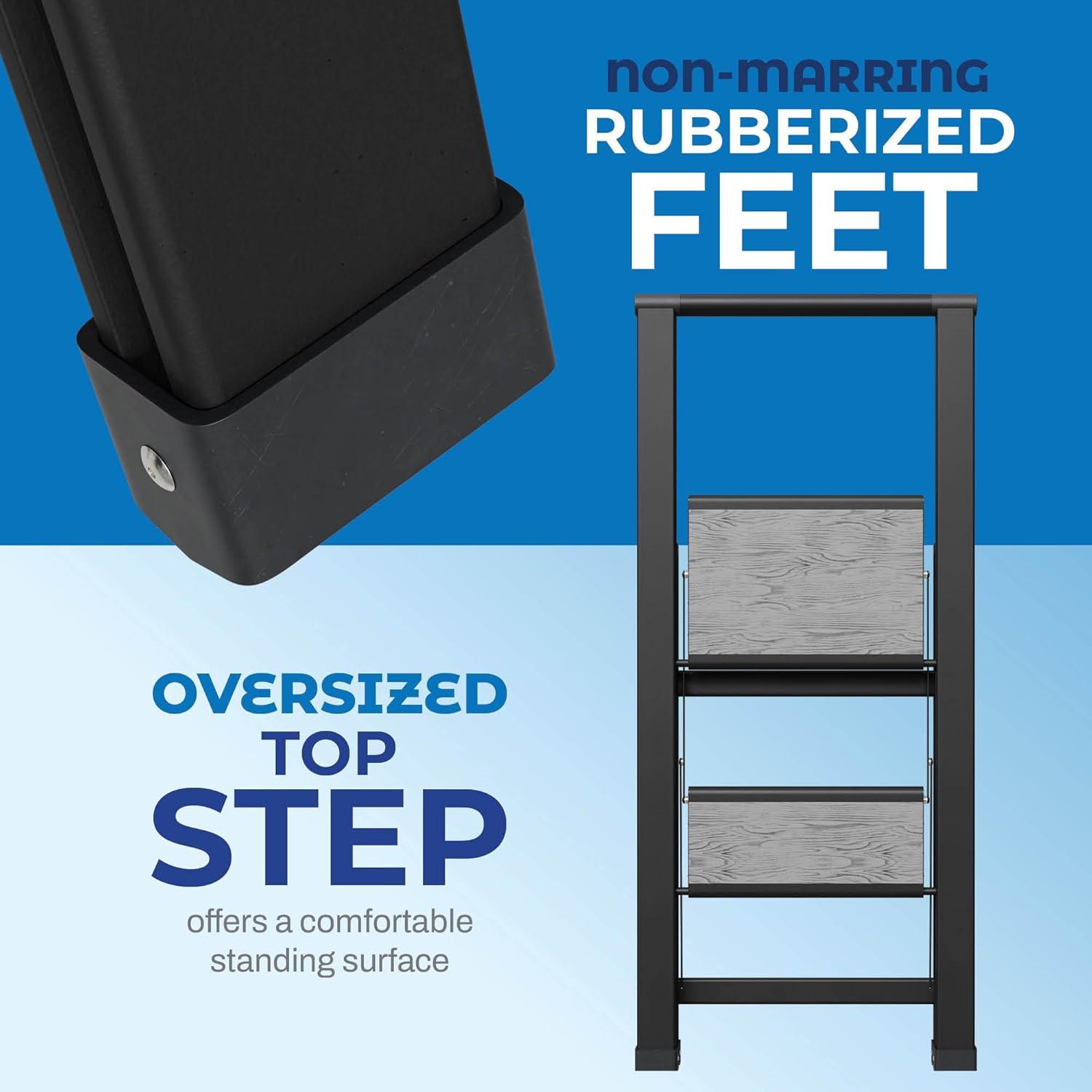Sorfey Sorfey Step Ladders 2 - Step Steel Lightweight Folding Step Stool