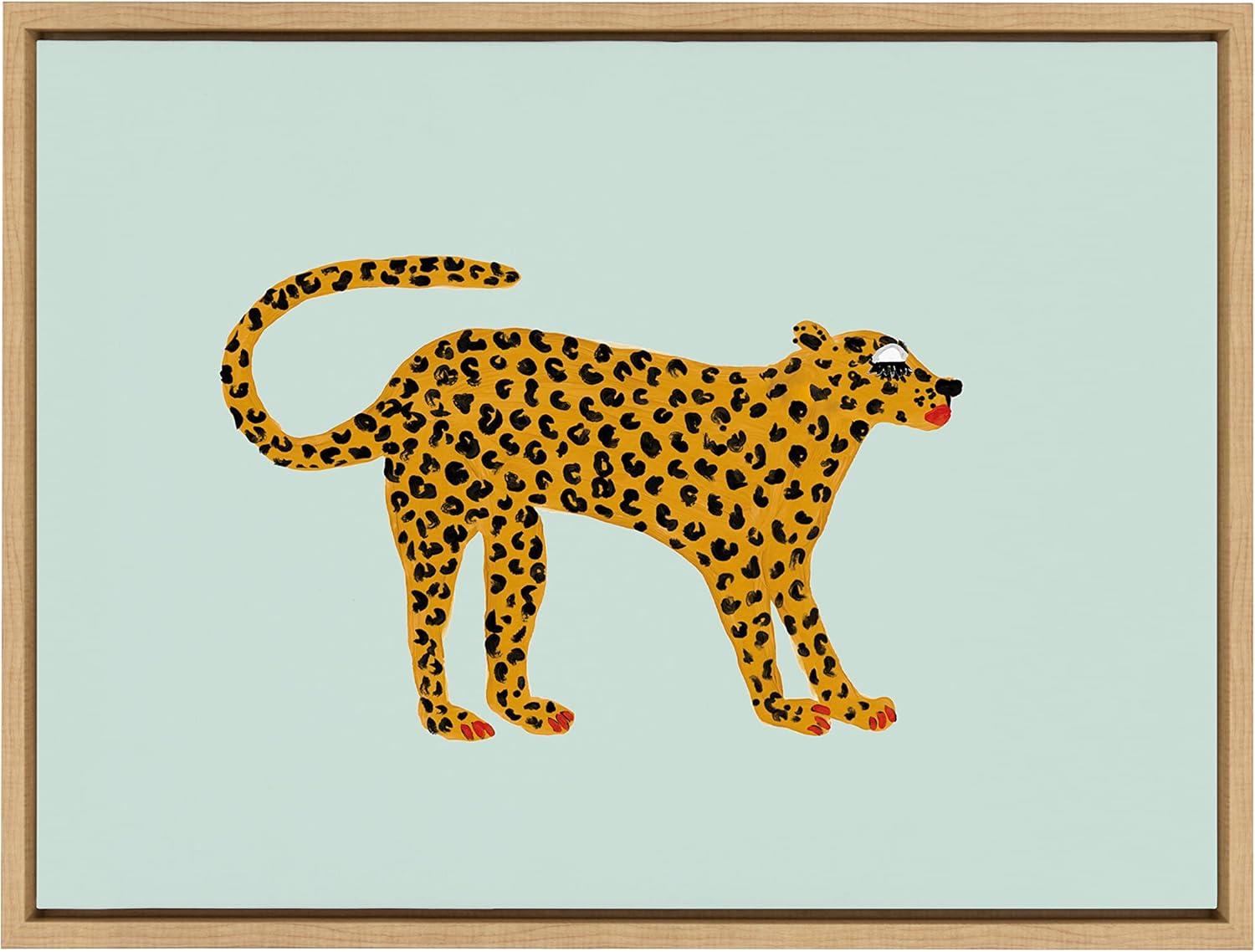 Kate and Laurel " Glam Cat V2 " by Kendra Dandy Of Bouffants And Broken Hearts Painting Print