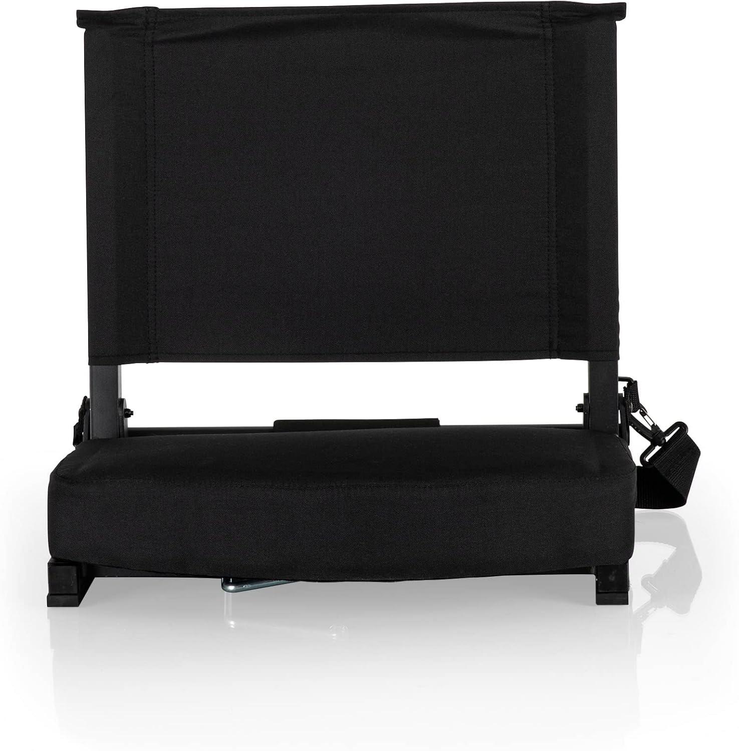 Picnic Time Gridiron Stadium Seat - Black