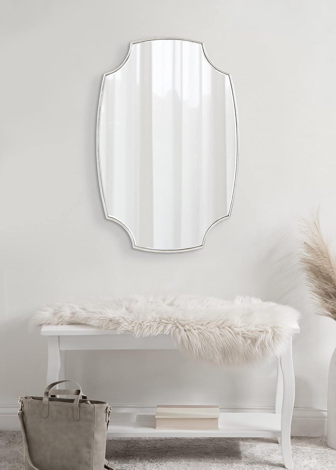 20" x 30" Jovanna Scallop Mirror - Kate & Laurel All Things Decor