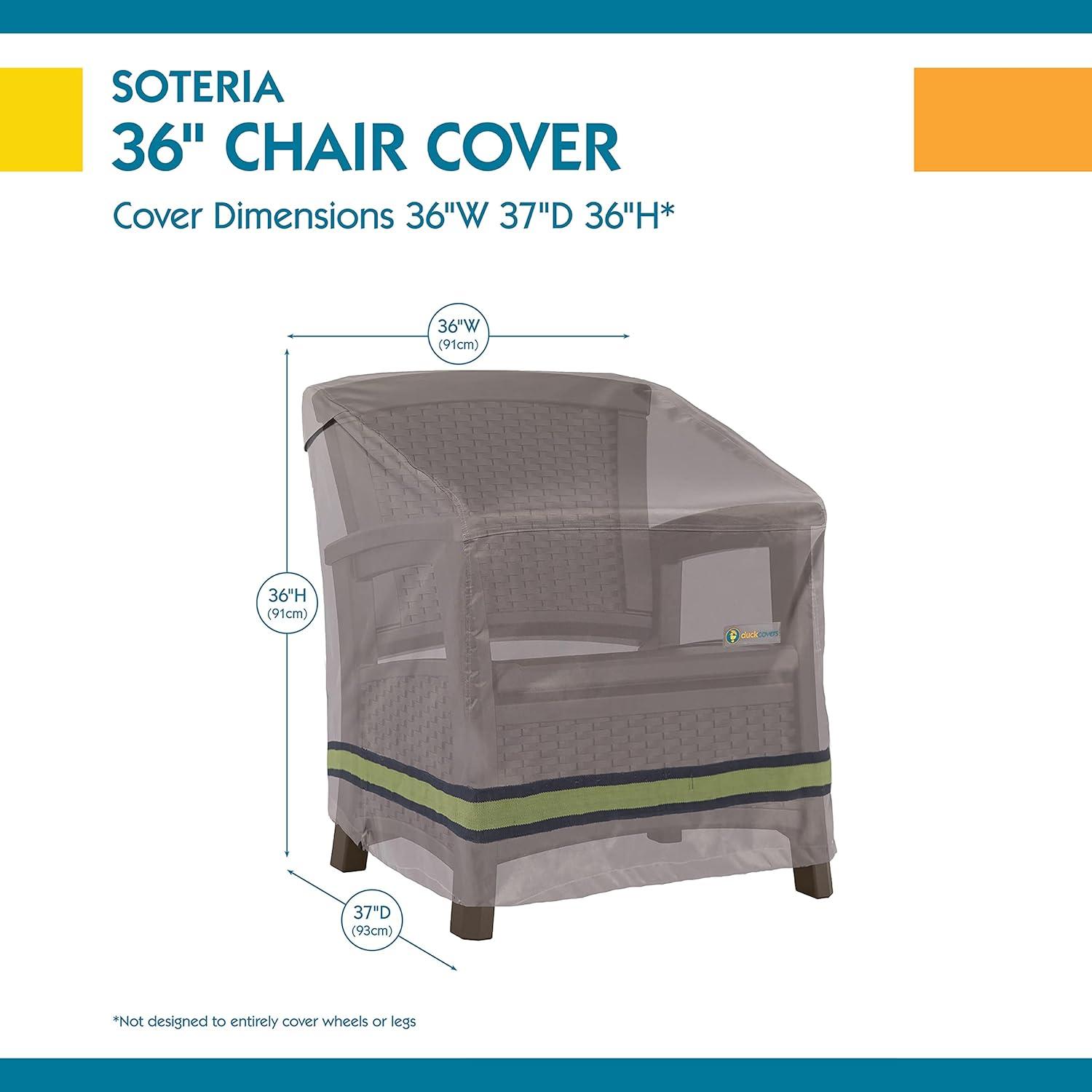 Duck Covers Soteria Waterproof 36 Inch Patio Chair Cover