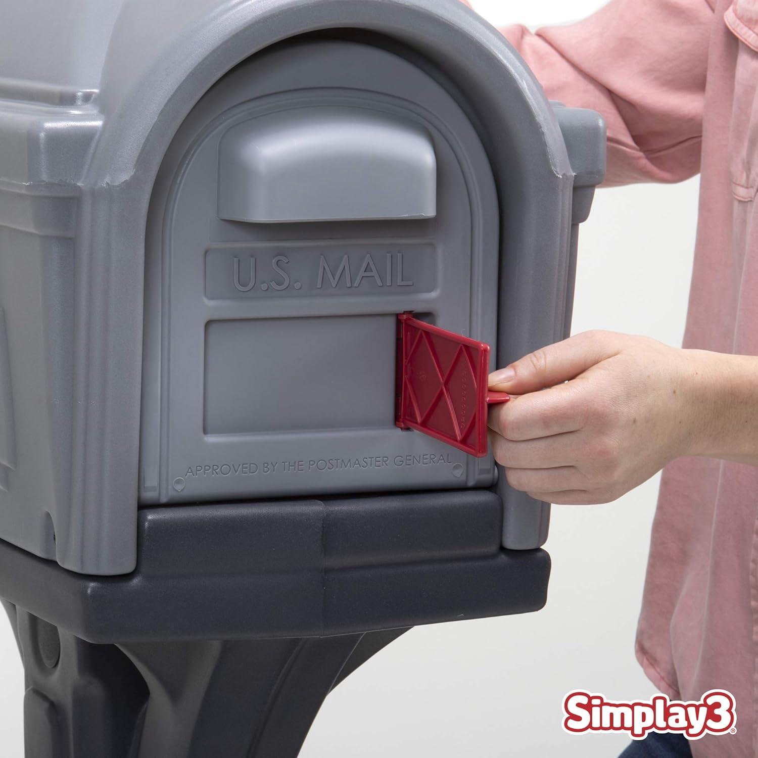 Simplay3 Dig-Free Easy Up Classic Mailbox and Post Combination, Black