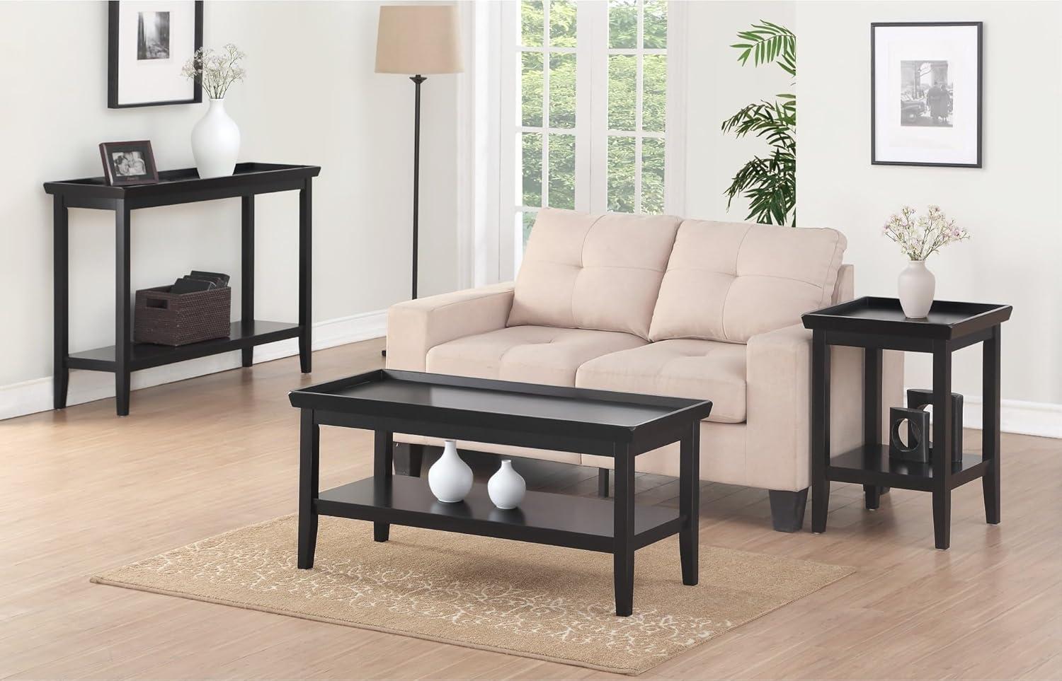 Ledgewood End Table with Shelf, Gray