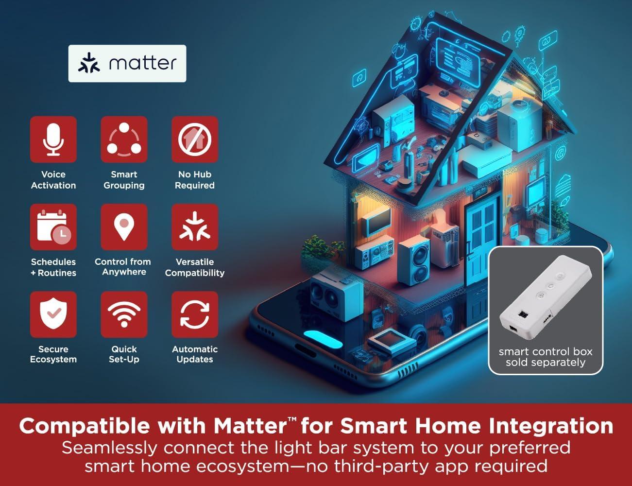 BLACK+DECKER PureOptics Professional Push Wire 25' Jumper Wire Spool for Under Cabinet Lighting, Flat 5/16" or 8mm Cable, 4-Core CL2 Compliant, Non-Metallic, White