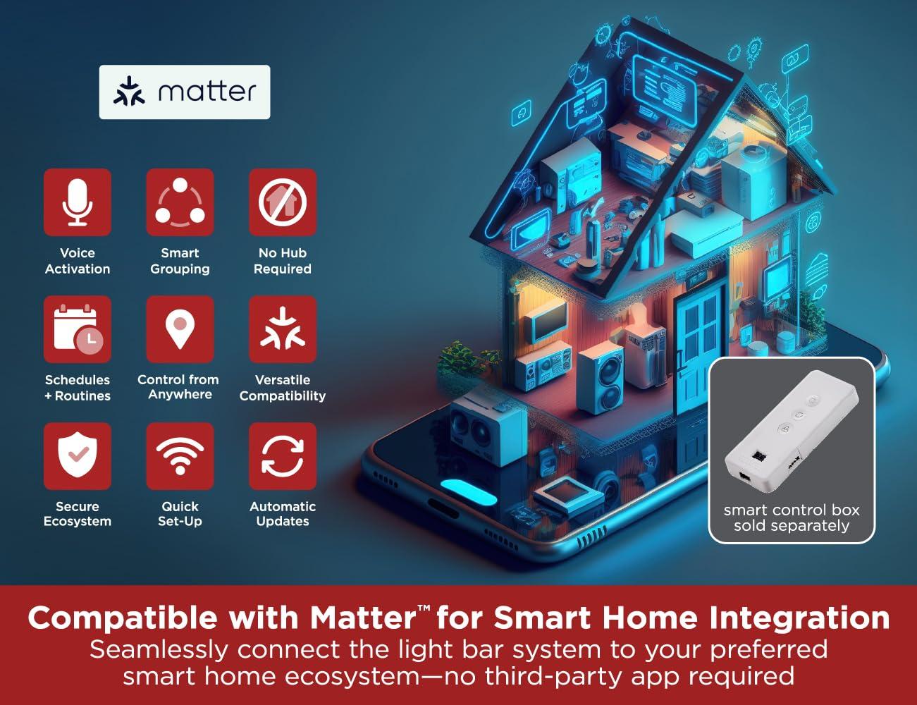 BLACK+DECKER PureOptics Professional Push Wire 25' Jumper Wire Spool for Under Cabinet Lighting, Flat 5/16" or 8mm Cable, 4-Core CL2 Compliant, Non-Metallic, White