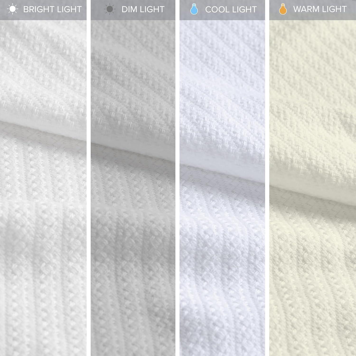 Madison Park Bed Blanket Liquid Cotton Twin White: Lightweight, Year-Round Comfort, OEKO-TEX Certified