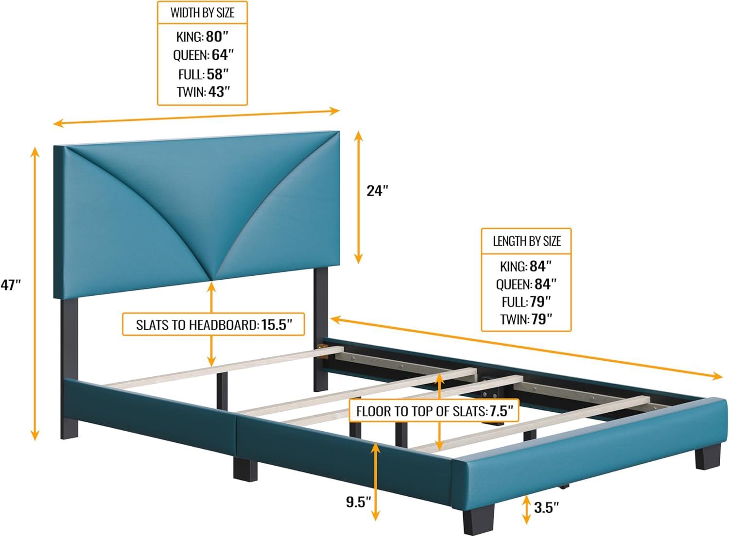 Boyd Sleep Cornerstone Upholstered Faux Leather Platform Bed