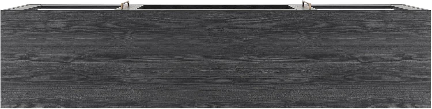 Evelyn&Zoe Quincy Rectangular TV Stand with 26" Log Fireplace for TV's up to 75", White