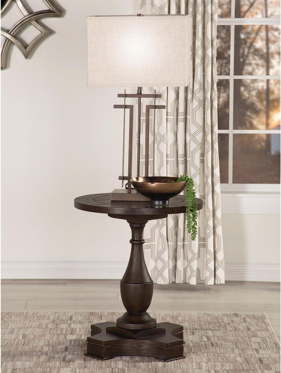 Morello Pedestal End Table