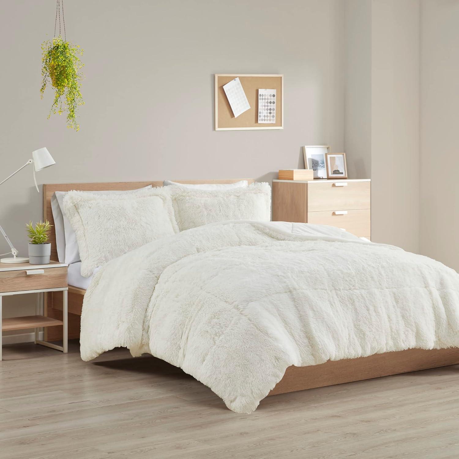 Intelligent Design Malea Shaggy Faux Fur Comforter Mini Set